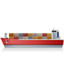 ContainerShip Left Red