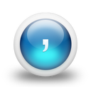 067860-3d-glossy-blue-orb-icon-alphanumeric-comma