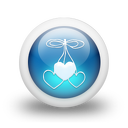 021921-3d-glossy-blue-orb-icon-culture-holiday-valentines6-sc33