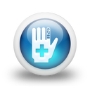 088949-3d-glossy-blue-orb-icon-signs-hand-medical-aid