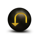 007094-antique-glowing-copper-orb-icon-arrows-arrow-redirect-down