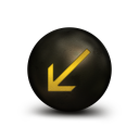 007134-antique-glowing-copper-orb-icon-arrows-arrow4-southwest