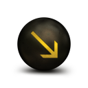 007133-antique-glowing-copper-orb-icon-arrows-arrow4-southeast