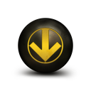007143-antique-glowing-copper-orb-icon-arrows-circled-arrow-down-sc44
