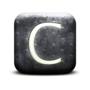 130089-whitewashed-star-patterned-icon-alphanumeric-letter-cc