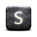 130120-whitewashed-star-patterned-icon-alphanumeric-letter-s