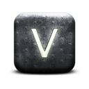 130126-whitewashed-star-patterned-icon-alphanumeric-letter-v