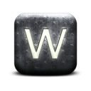 130128-whitewashed-star-patterned-icon-alphanumeric-letter-w