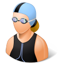 Sport-Swimmer-Female-Light-icon