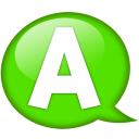 speech-balloon-green-a-icon