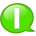 speech-balloon-green-i-icon