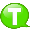 speech-balloon-green-t-icon