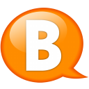 speech-balloon-orange-b-icon