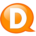 speech-balloon-orange-d-icon