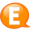 speech-balloon-orange-e-icon