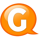 speech-balloon-orange-g-icon