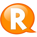 speech-balloon-orange-r-icon