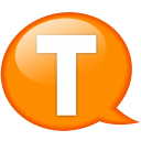 speech-balloon-orange-t-icon