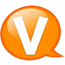 speech-balloon-orange-v-icon