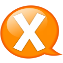 speech-balloon-orange-x-icon